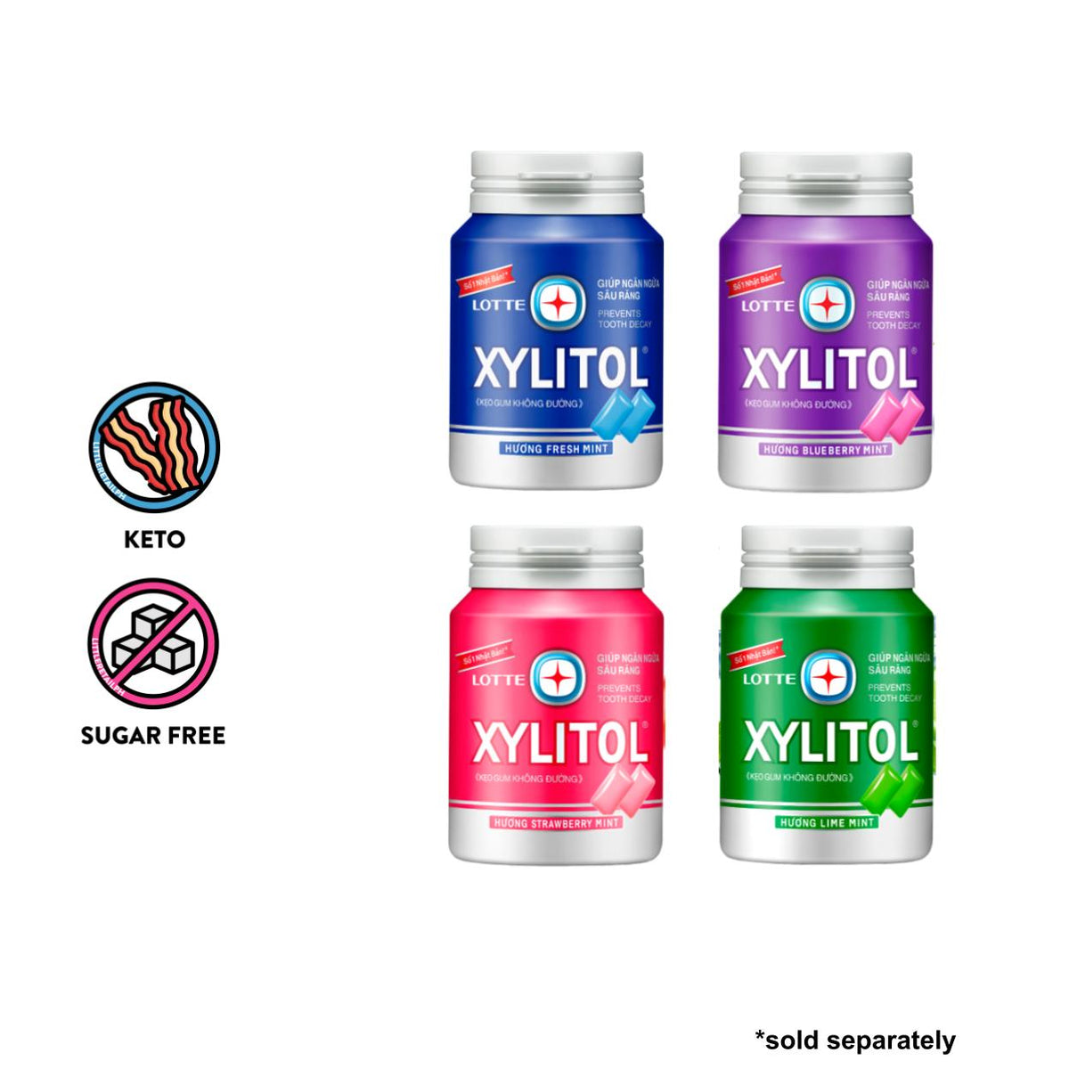 XYLITOL GUM,BOX,ASST,FLV