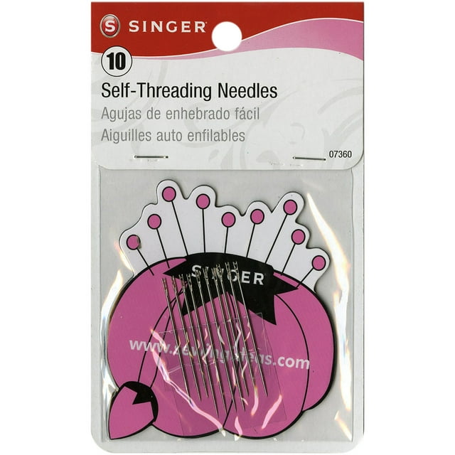 SINGER Self-Threading Hand Needles, 10 Count