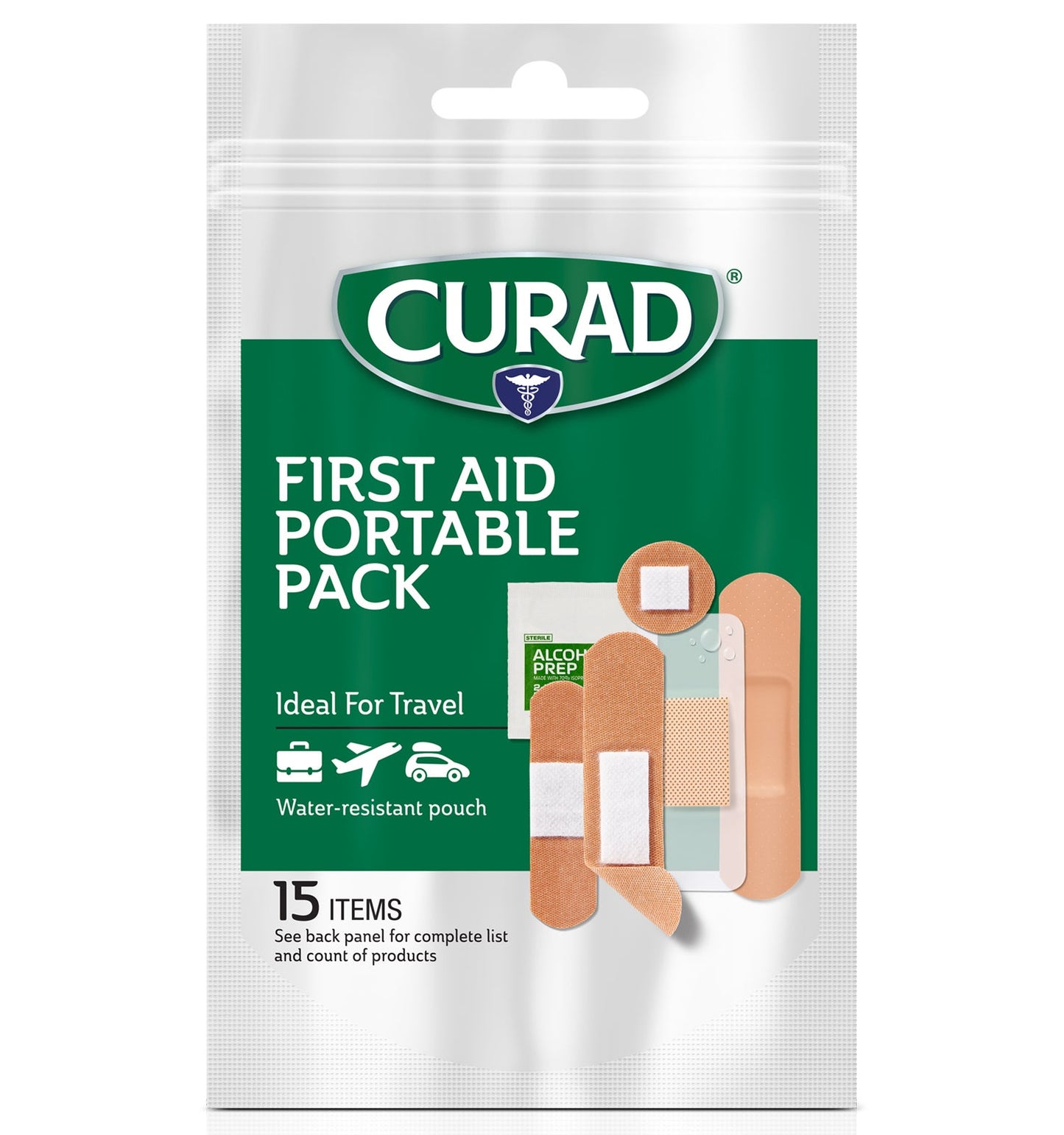 CURAD FIRST AID PORTABLE PACK AP 15