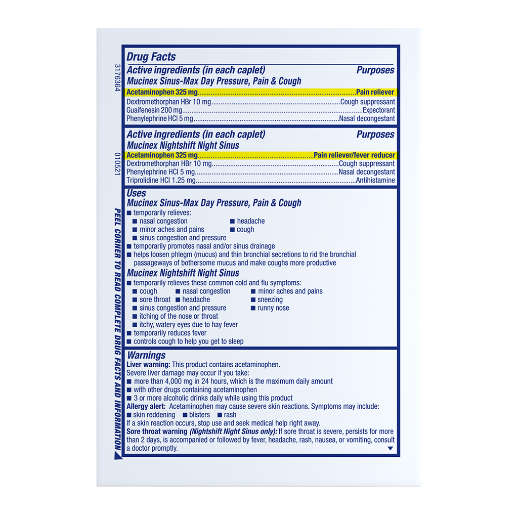 MUCINEX SINUS-MAX NT SHFT CNG&CGH 6OZ