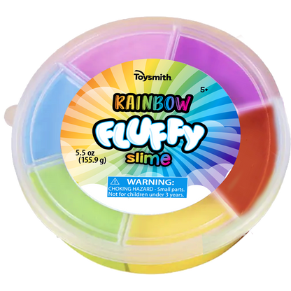 Toysmith Rainbow Fluffy Slime