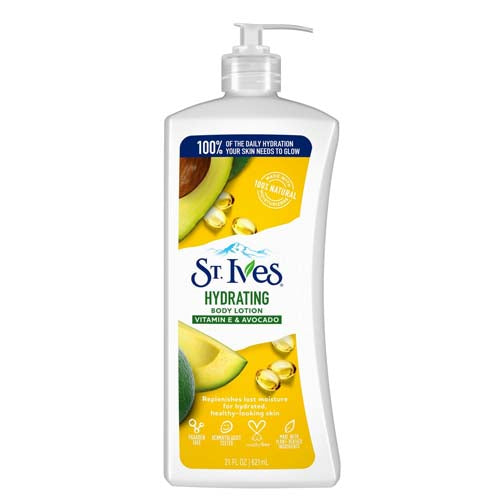 St Ives Body Lotion 21oz Hydrating Vit E & Avocado