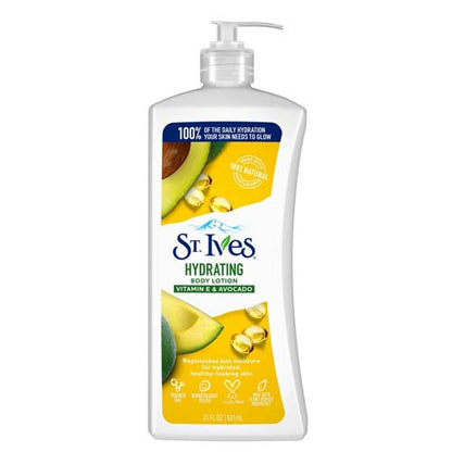 St Ives Body Lotion 21oz Hydrating Vit E & Avocado