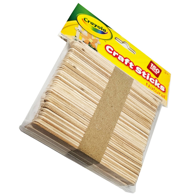CLi Creative Arts Craft Sticks - Natural, 150 count