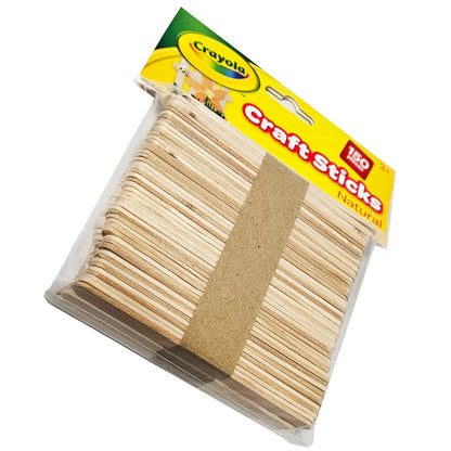 CLi Creative Arts Craft Sticks - Natural, 150 count