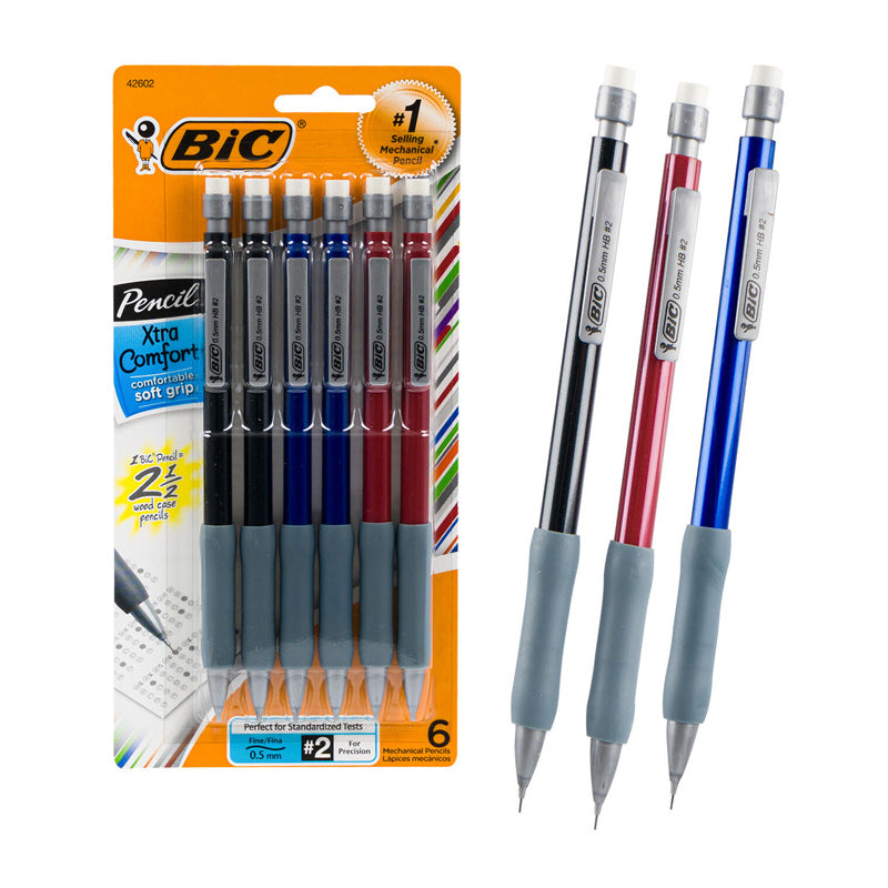 BiC Xtra Comfort Mechanical Pencil, 6 count