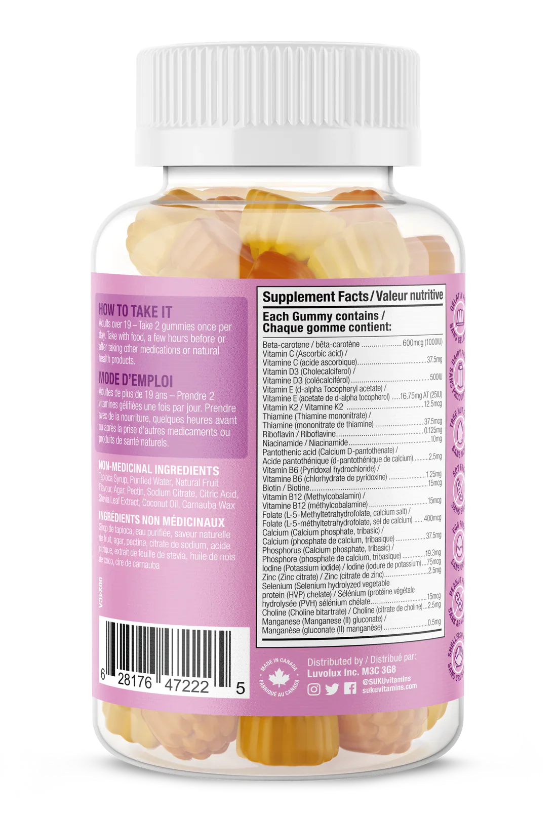 SUKU VITAMINS GUMMY,COMPLETE PRENATAL