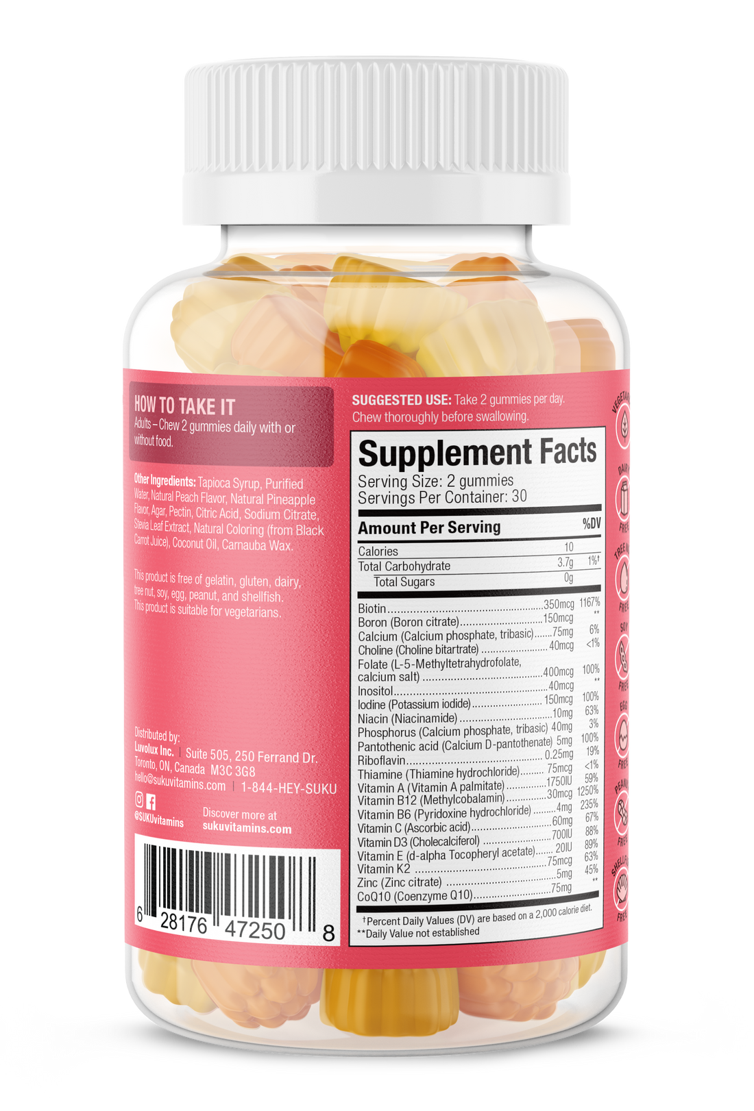 SUKU VITAMINS GUMMY,COMPLETE WMNS MULTI