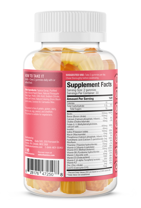 SUKU VITAMINS GUMMY,COMPLETE WMNS MULTI
