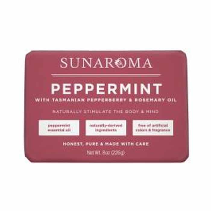 Sunaroma Soap Bar Peppermint Rosemary Oil 8oz
