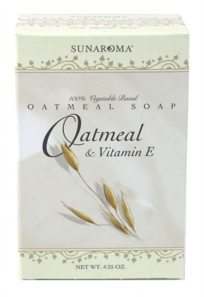 Sunaroma Soap Oatmeal & Vitamin E Bar 4.25oz Boxed