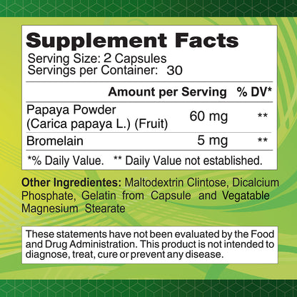 PAPAYA ENZYME CW 22MG 100