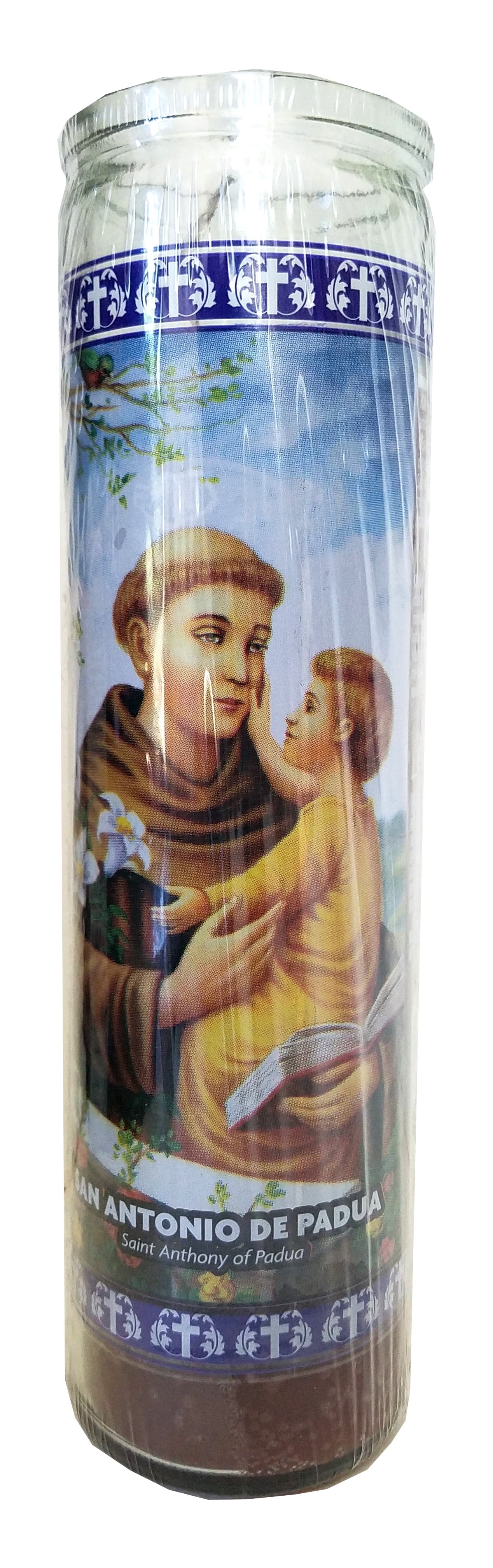 Star Candle Prayer Candle, 8in - Saint Anthony of Padua