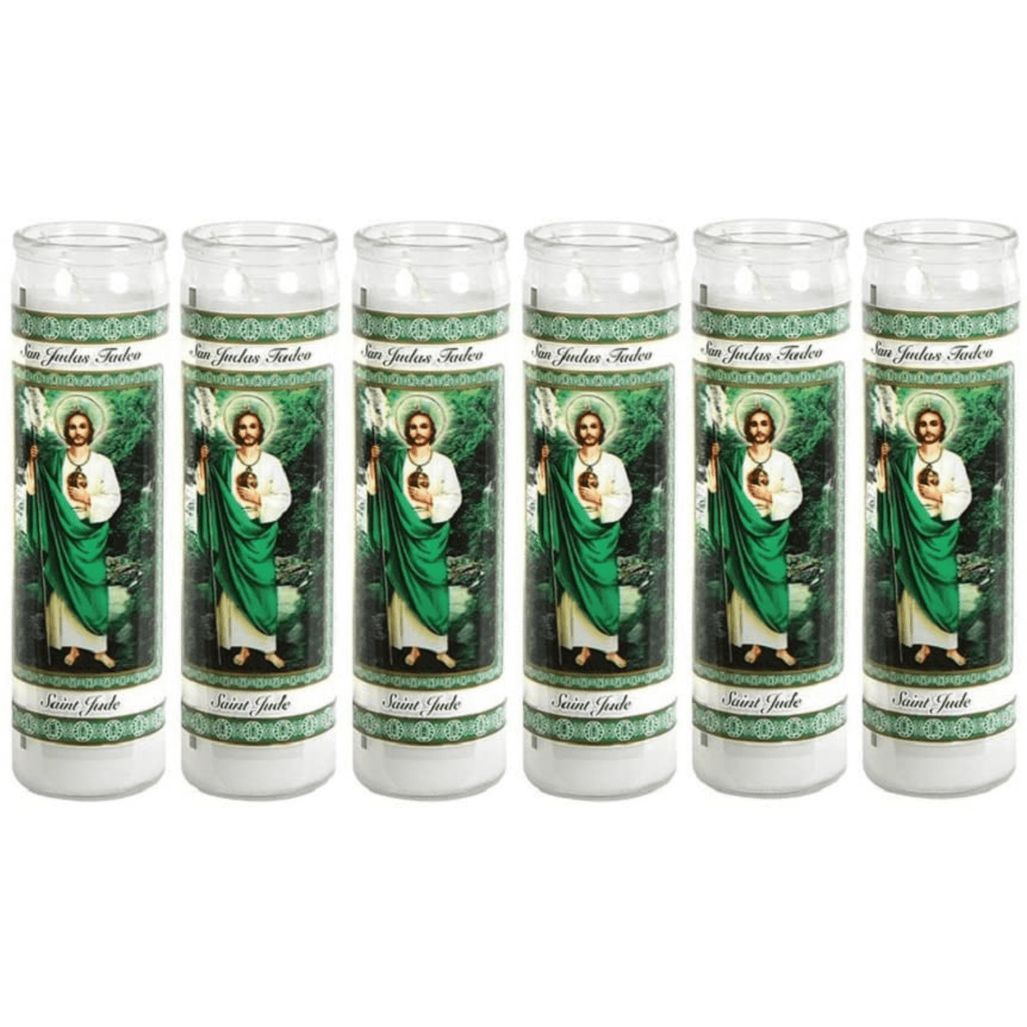 Star Candle Prayer Candle, 8in - Saint Jude