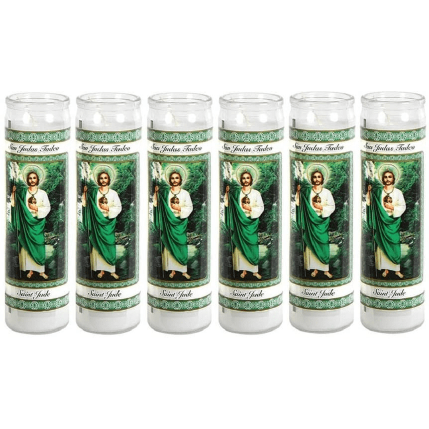 Star Candle Prayer Candle, 8in - Saint Jude
