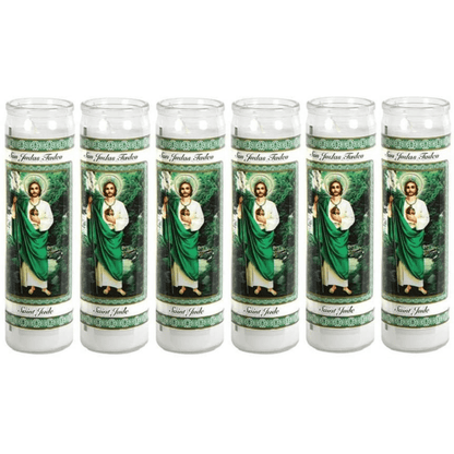 Star Candle Prayer Candle, 8in - Saint Jude