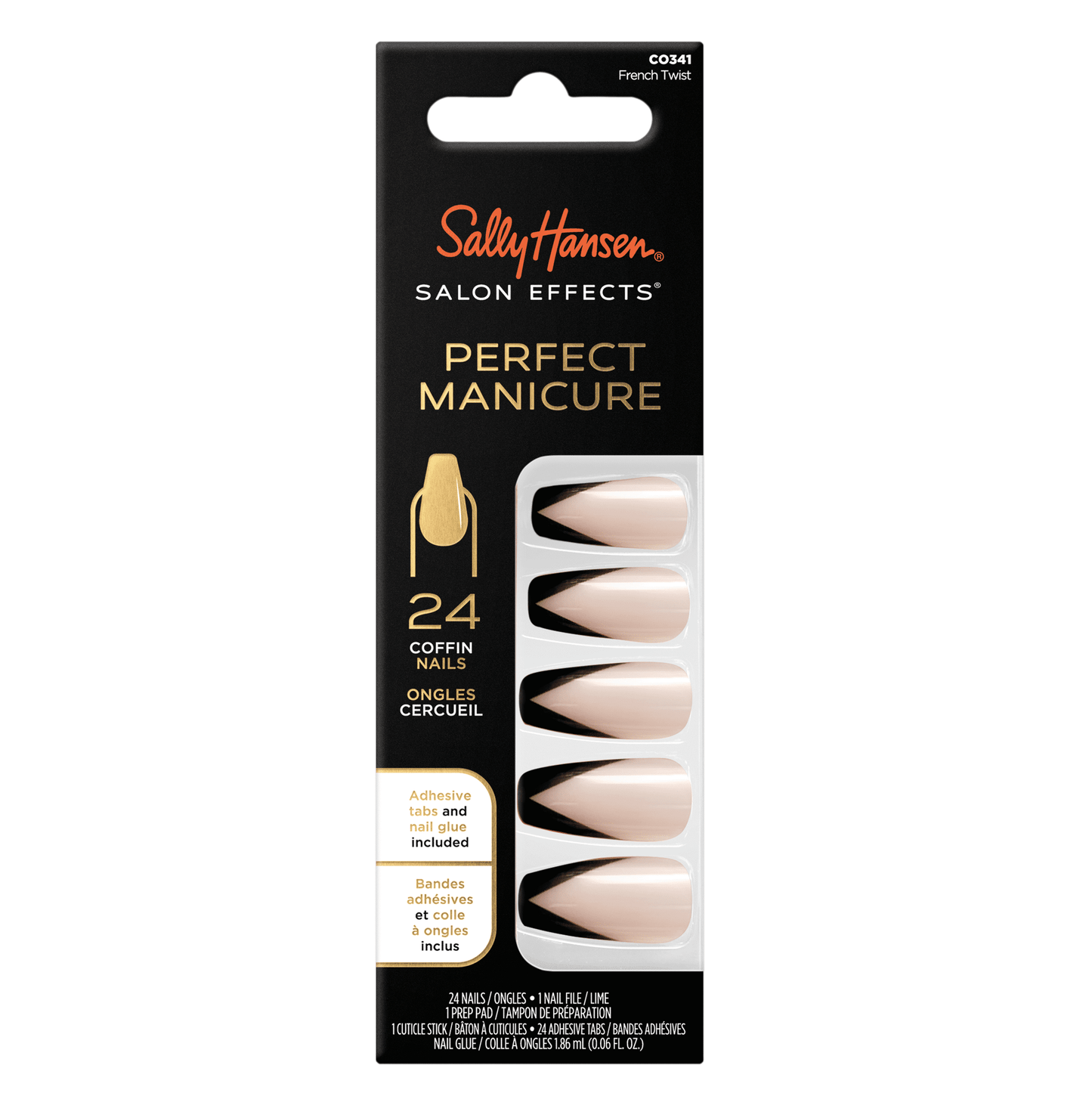 Sally Hansen Salon Effects Perfect Press-on Short'Ease Nails - Petite Pearlflection