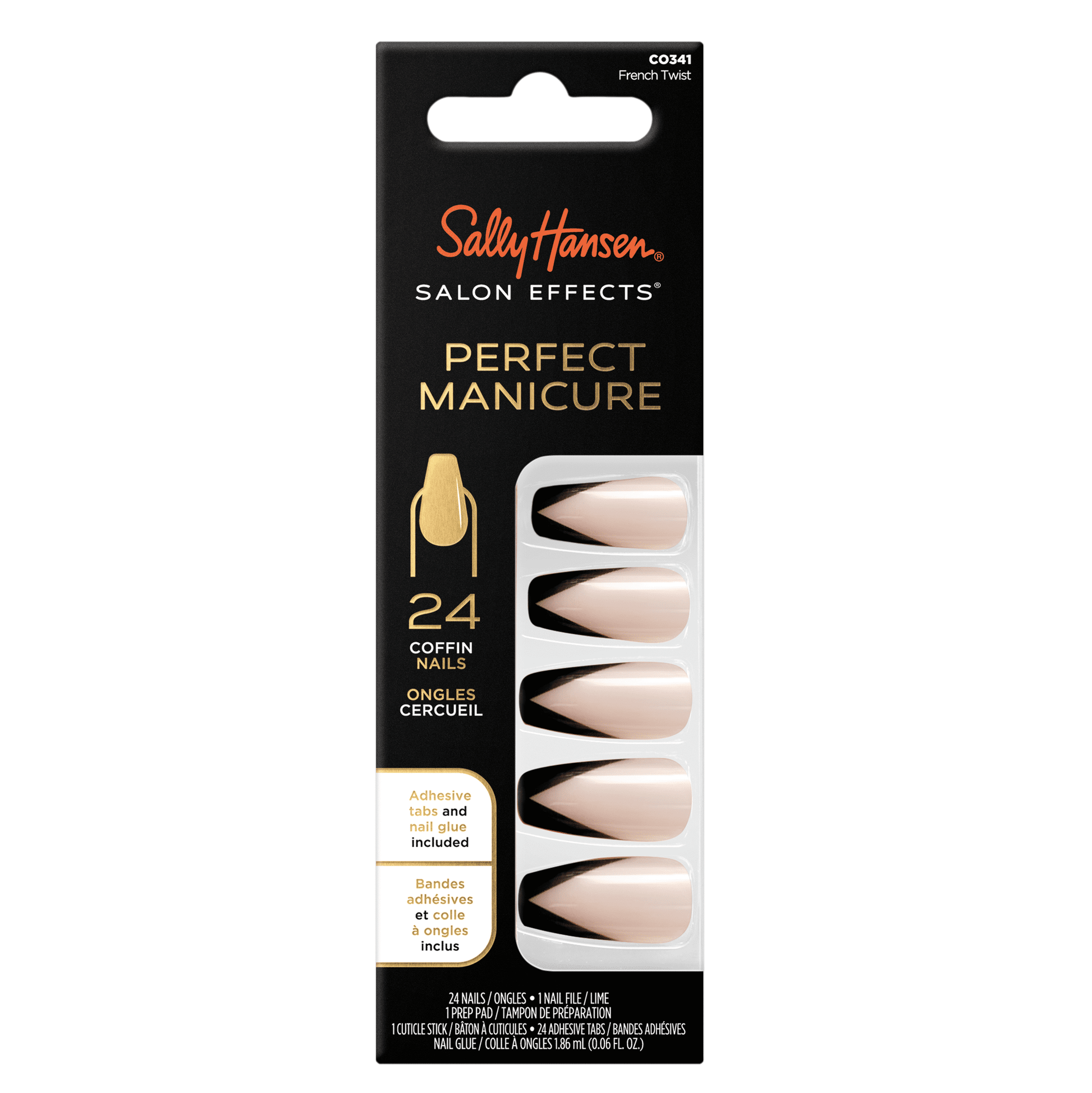 Sally Hansen Salon Effects Perfect Press-on Short'Ease Nails - Petite Pearlflection
