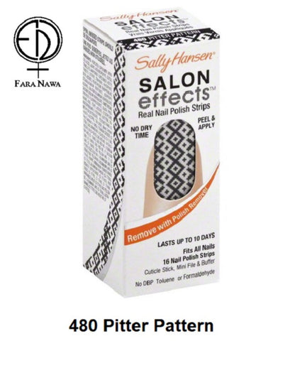 Sally Hansen Salon Effects Nail Strips Nail Polish - Marble-ous Slate, 32 count