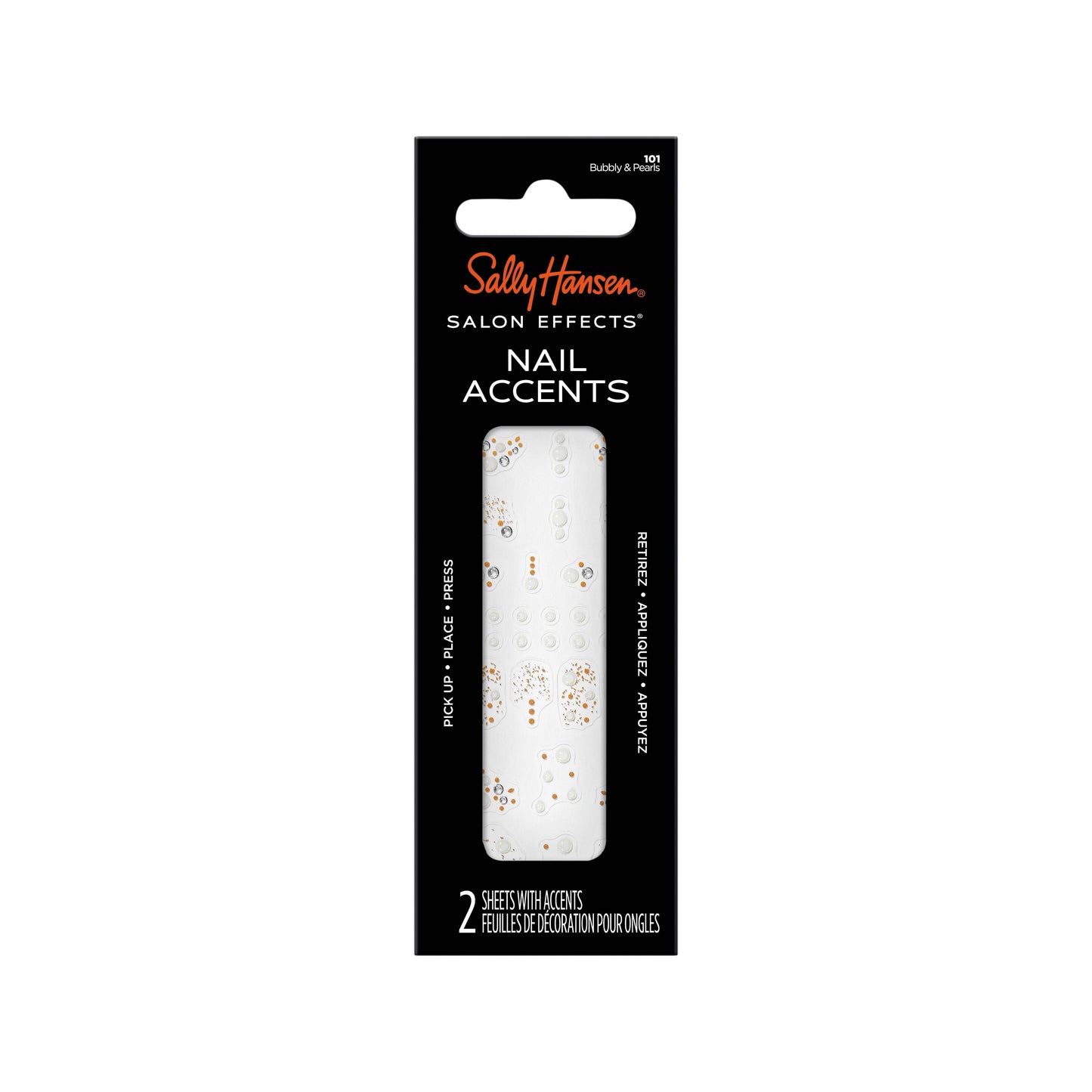 Sally Hansen Salon Effects Nail Accents - Bubbly & Pearls, 40 count