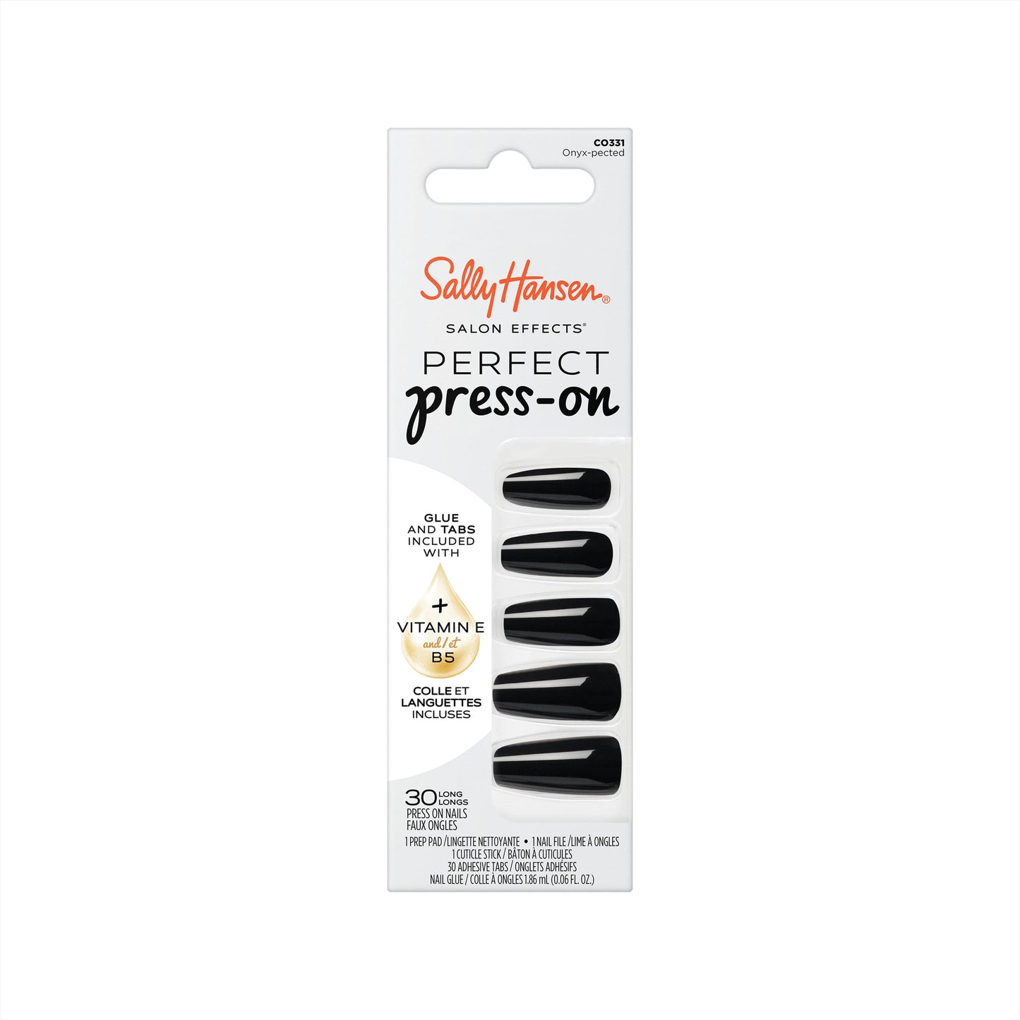 Sally Hansen Salon Effects Perfect Press-On - Onyx-Pected