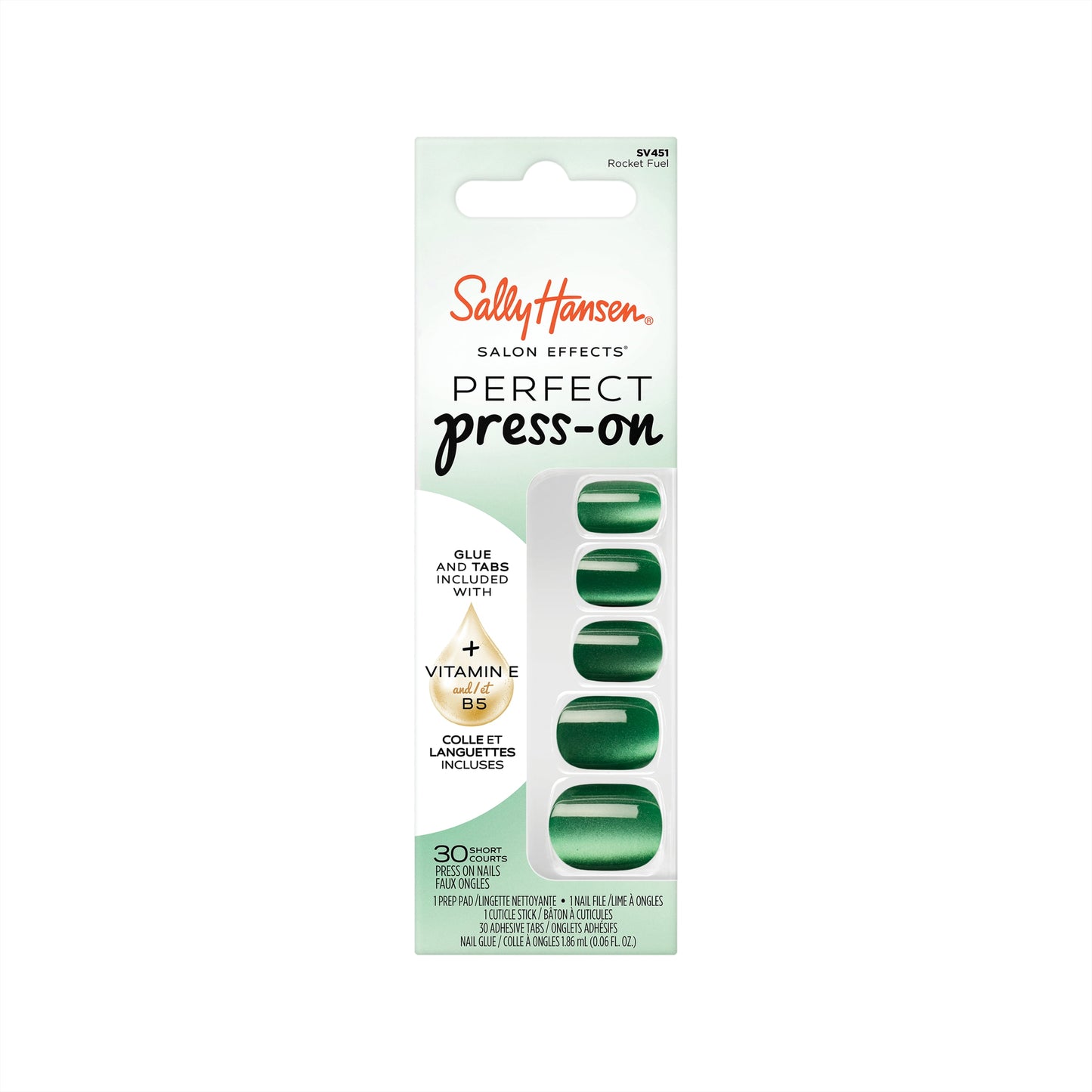 Sally Hansen Salon Effects - Perfect Press-on Nails, 451, Rocket Fuel