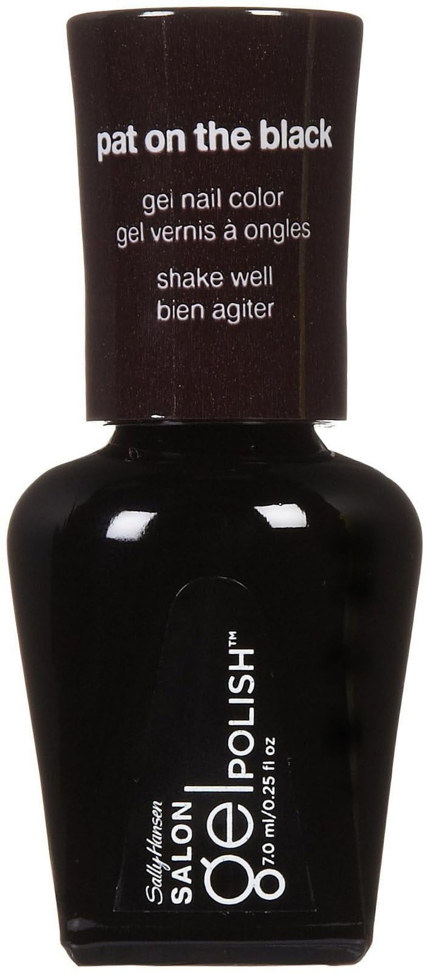 Sally Hansen Salon Pro Gel- Pat on the Black- .25 fl oz