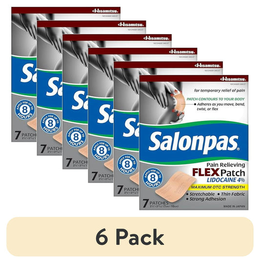 SALONPAS FLEX PATCH LIDOCAINE PAT 7CT