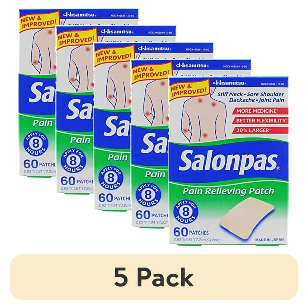 SALONPAS PAIN RELIEVING PATCH 60CT