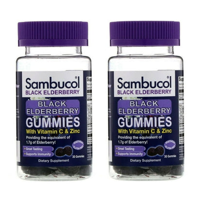 SAMBUCOL BLACK ELDERBERRY GUMMIES 60CT