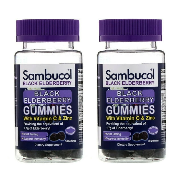 SAMBUCOL BLACK ELDERBERRY GUMMIES 30CT