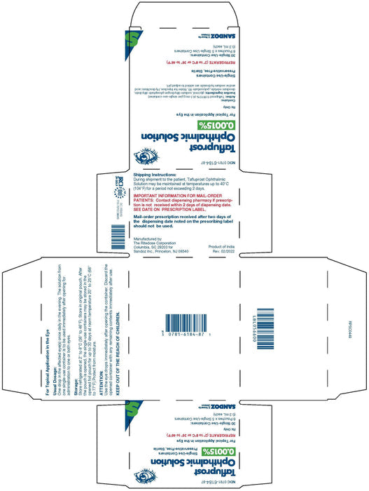 TAFLUPROST DR 0.0015% 30X0.3ML PF