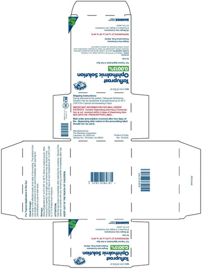 TAFLUPROST DR 0.0015% 30X0.3ML PF