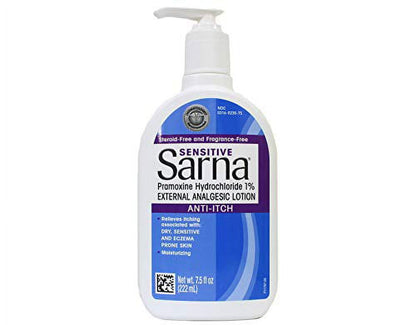 SARNA LOTION SENSITIVE MAX STRGNTH 7.5OZ