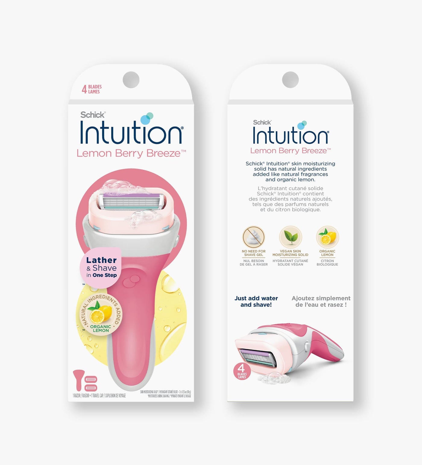SCHICK INTUITION BERRY RAZOR 2CT