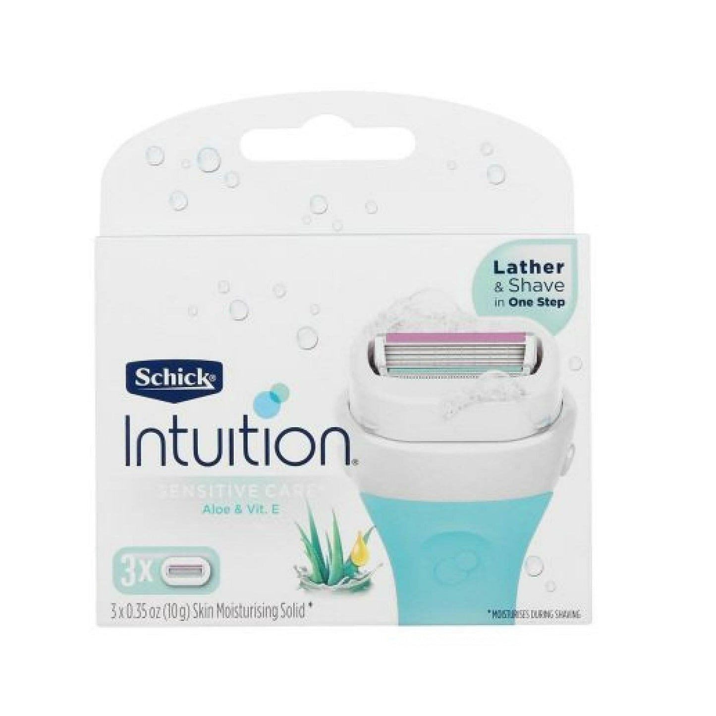 SCHICK INTUITION NATURALS REFIL SENS 3CT