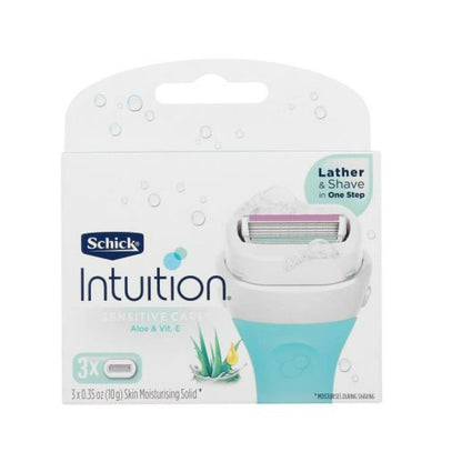 SCHICK INTUITION NATURALS REFIL SENS 3CT
