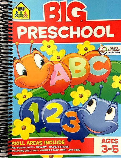 School Zone Counting 1 to 10 Preschool Workbook