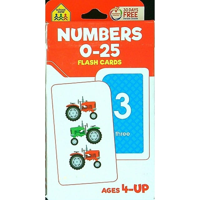 School Zone Numbers, Colors & Shapes Puzzle Cards