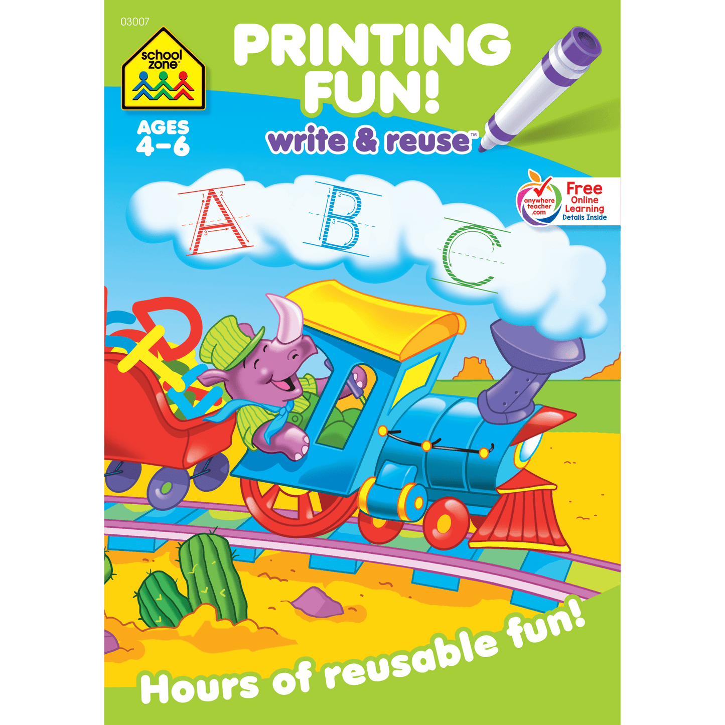 School Zone Alphabet Fun! Write & Reuse Workbook