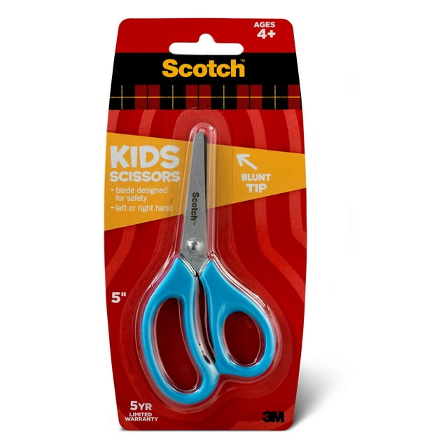 Scotch Kids Blunt Tip Scissors with Soft Touch Handles, Assorted