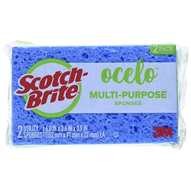 Scotch-Brite Ocelo Multi-Purpose Cellulose Sponges - Assorted Colors - 2pk