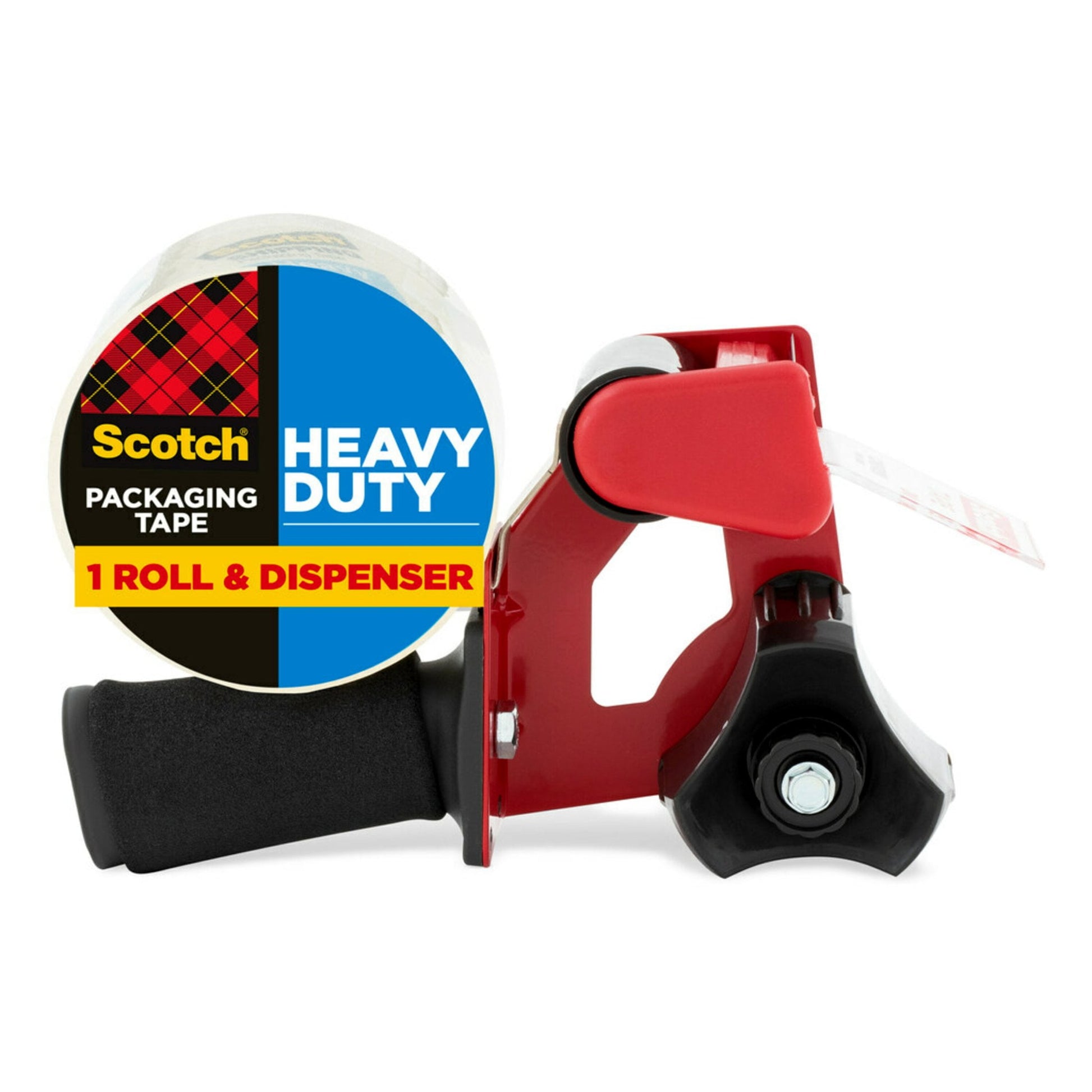3M Scotch Heavy Duty Packaging Tape & Dispenser  Clear  1.88  x 54.6 yd