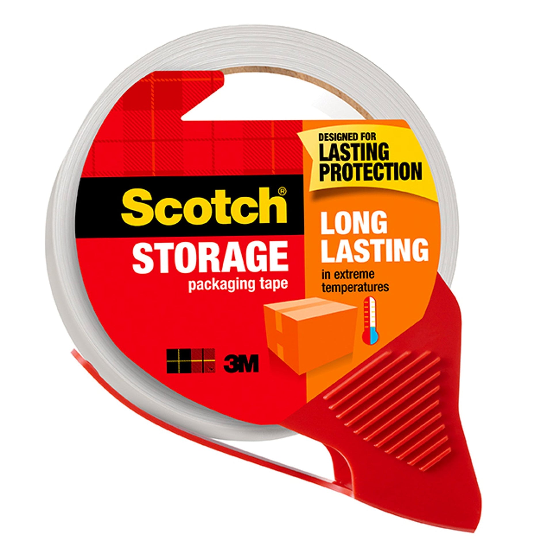 3M Scotch Long Lasting Packaging Tape  1 7/8  x 55 Yds  2 Rolls