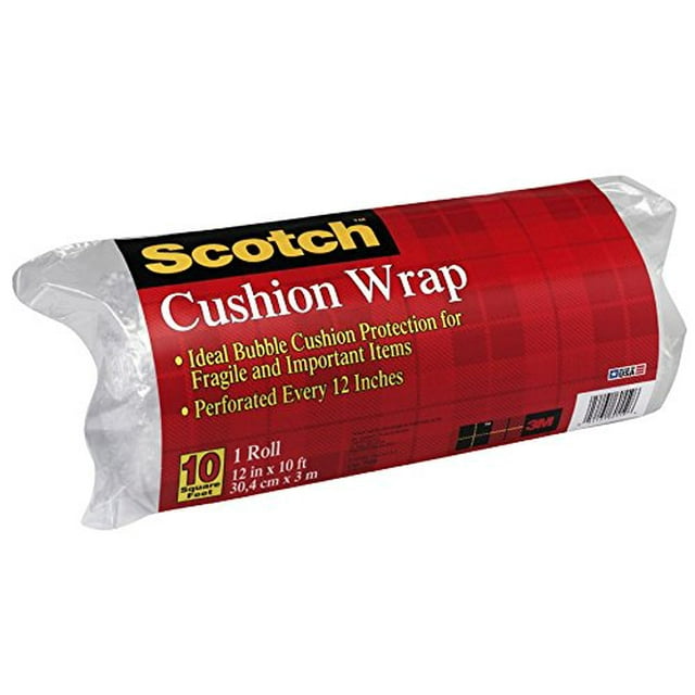 Scotch Standard Bubble Cushion Wrap  12 in x 10 ft