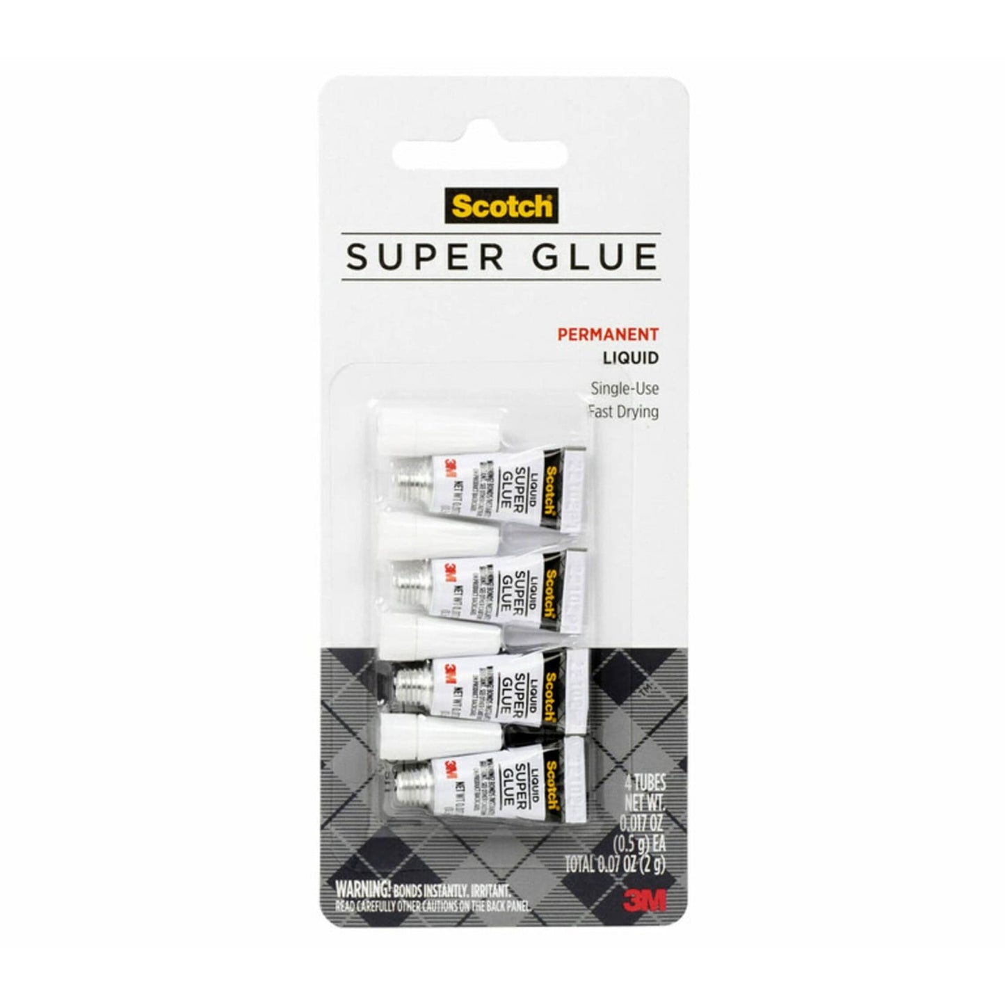 Scotch Super Glue Liquid 2/Pkg