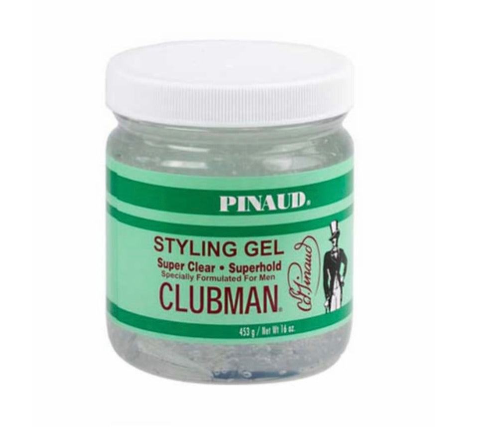 Clubman Style Gel Mens Super Clear Super Hold 16oz Jar