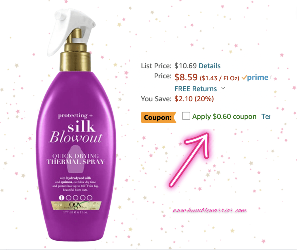 Ogx Silk Blowout Thermal Spray 6oz Pump