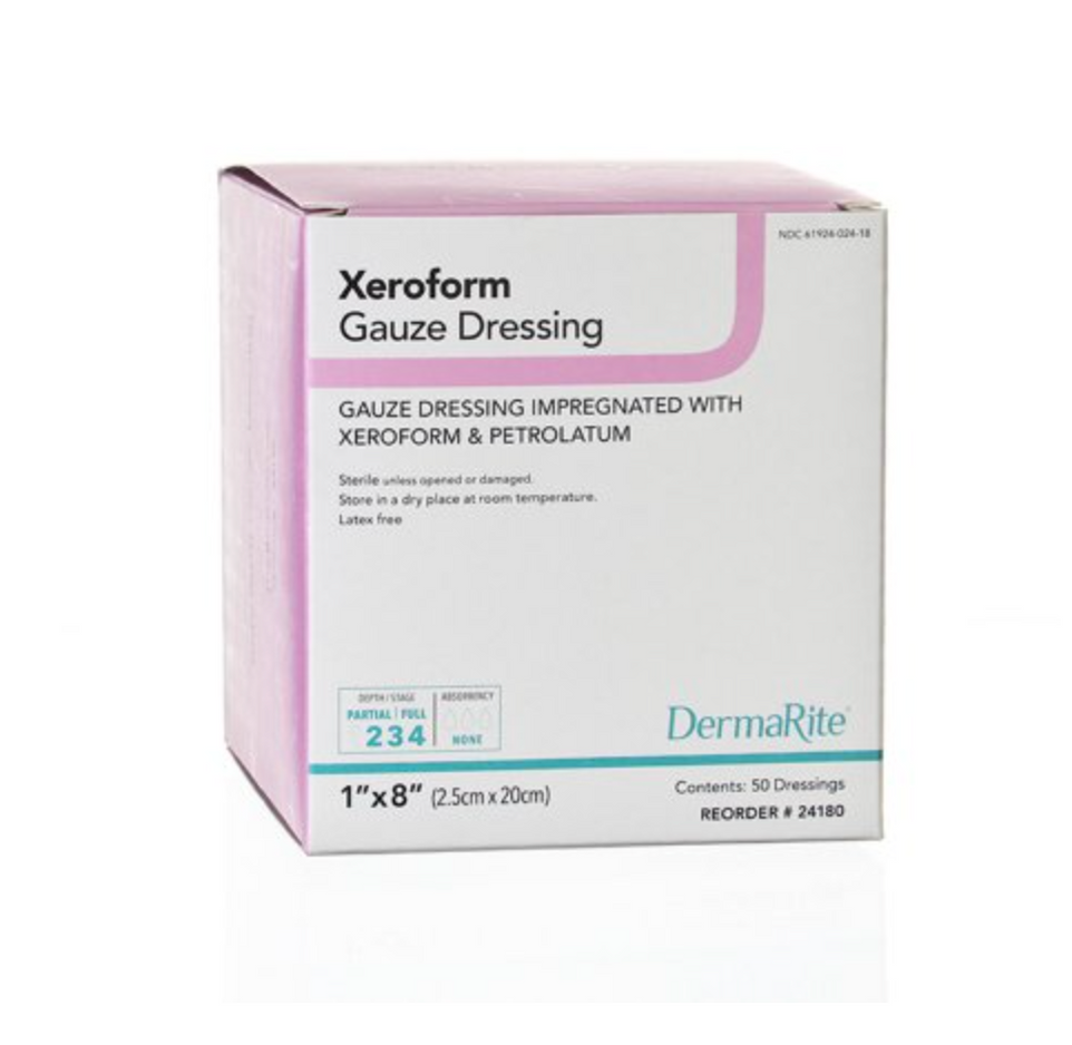 XEROFORM GAUZE DS 50 5X9N