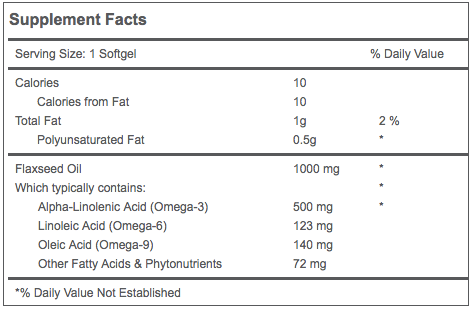 FLAX SEED OIL TB 60 GTB